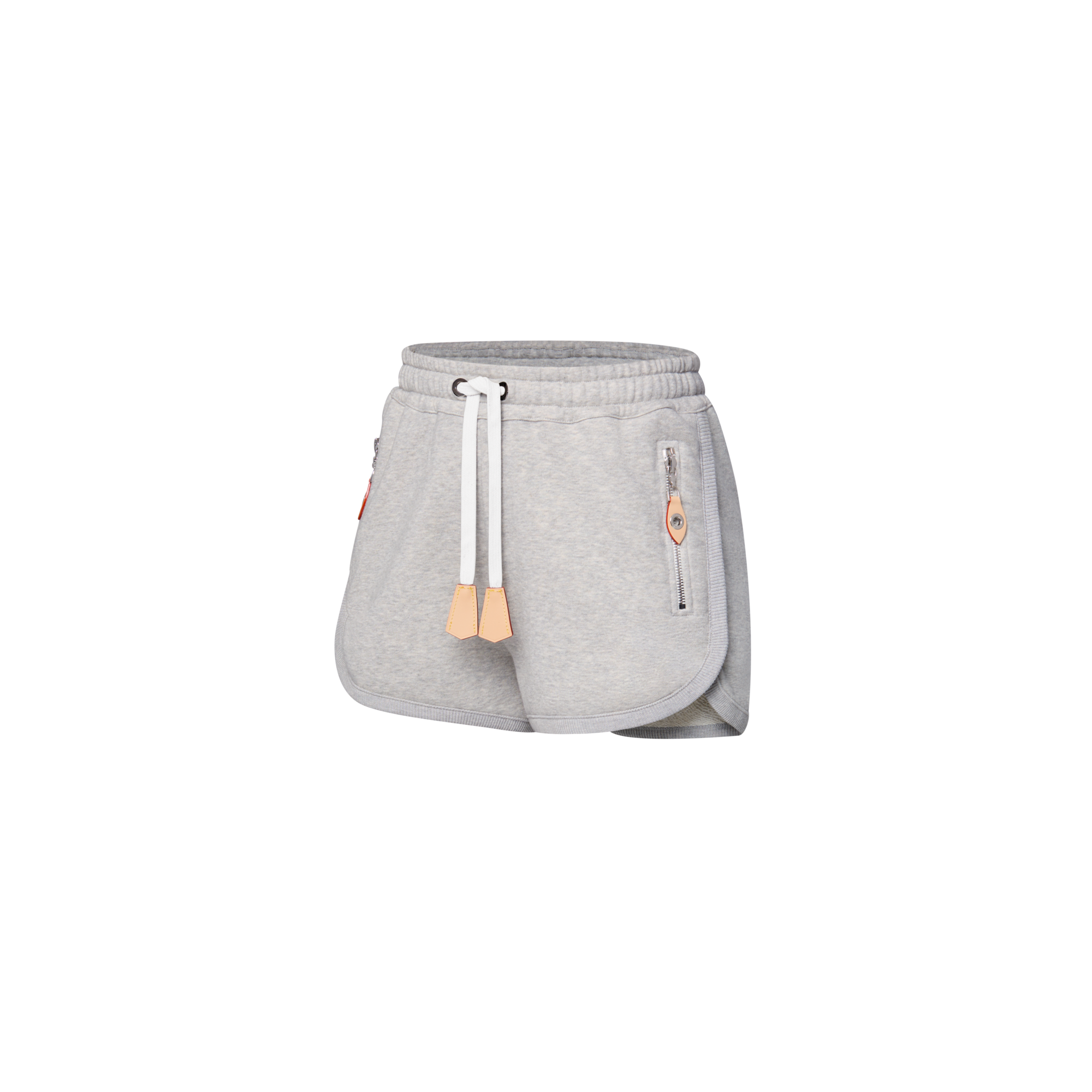 Leather Accent Jogging Shorts  in Women