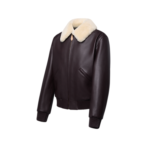 Leather Blouson With Shearling Collar in Men's Ready-to-Wear All Ready-to-Wear collections by Louis Vuitton (Product zoom)