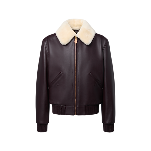 Leather Blouson With Shearling Collar in Men's Ready-to-Wear All Ready-to-Wear collections by Louis Vuitton (Product zoom)