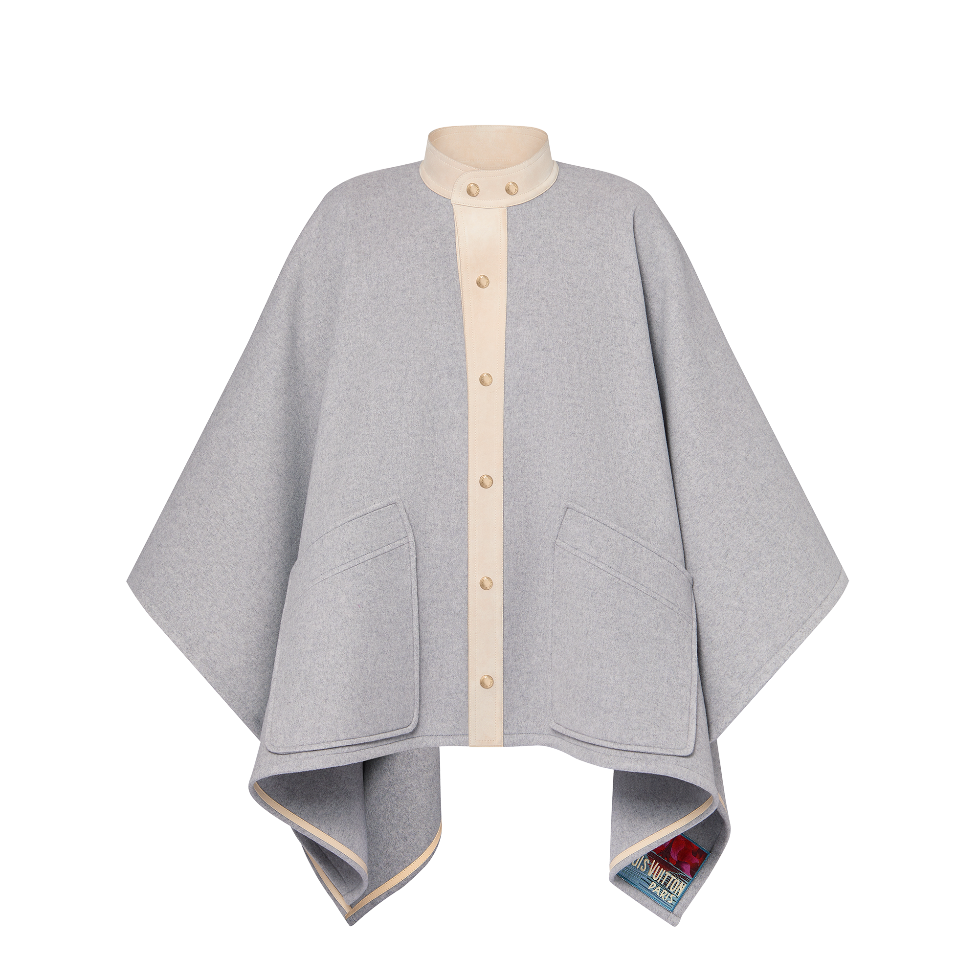 Leather Trim Cape - Ready to Wear | LOUIS VUITTON 