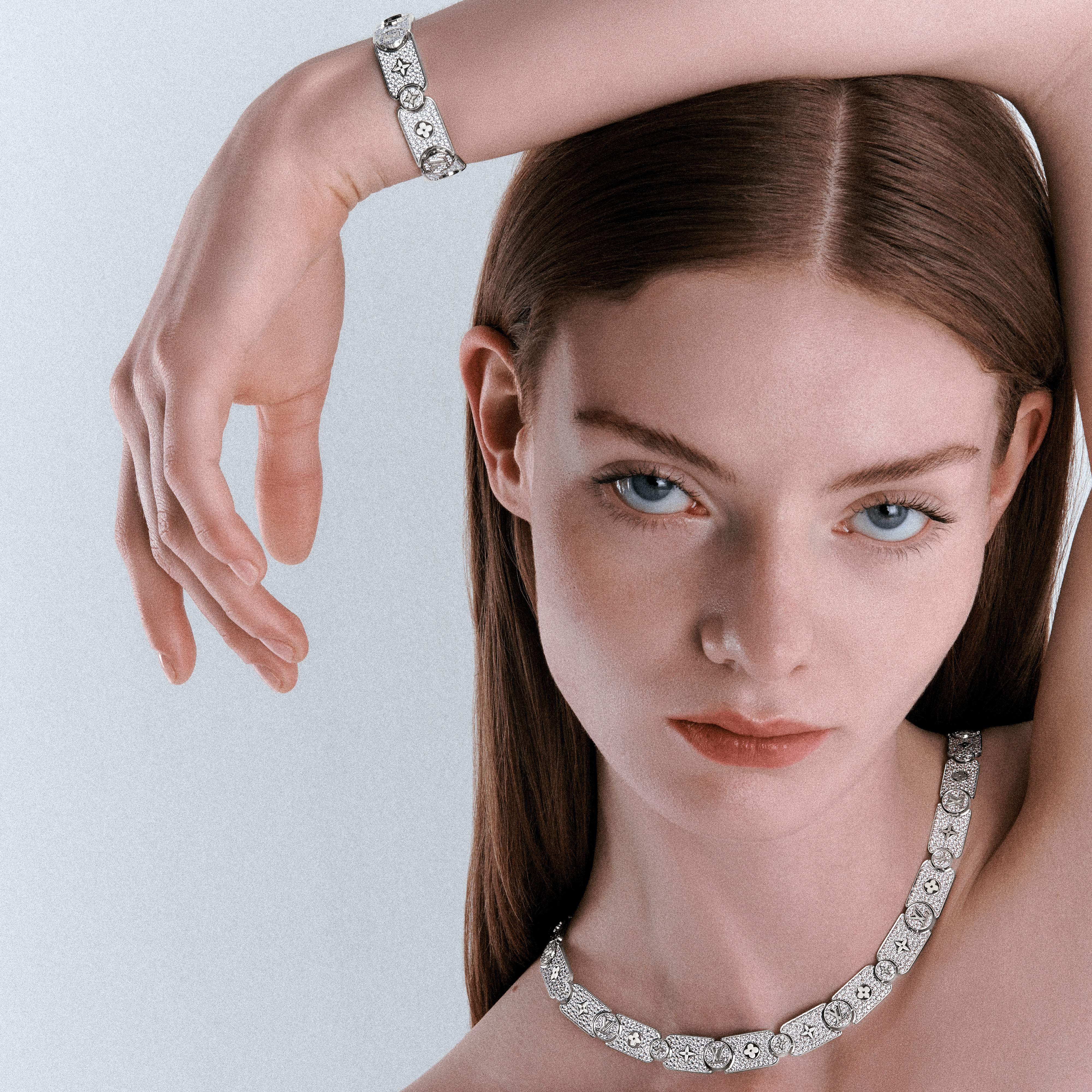 Les Gastons Vuitton Masterpiece Gourmette Bracelet, White Gold and Diamonds  in Jewelry