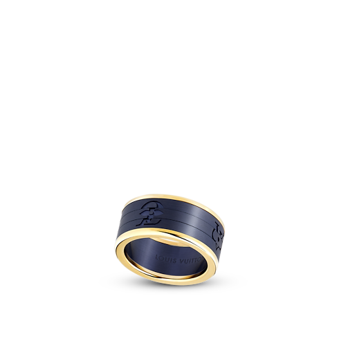 Les Gastons Vuitton Puzzle Ring, Yellow Gold and Titanium in Jewelry's Categories Rings collections by Louis Vuitton (Product zoom)