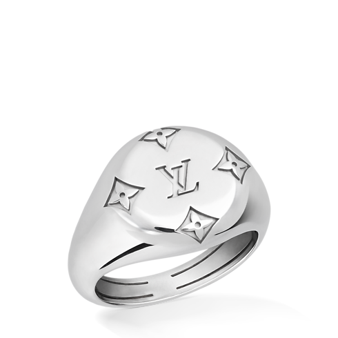 Les Gastons Vuitton Signet Ring, White Gold in Jewelry's Categories Rings collections by Louis Vuitton (Product zoom)