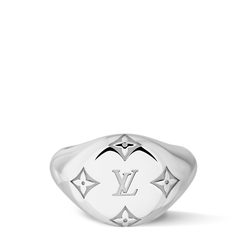 Les Gastons Vuitton Signet Ring, White Gold in Jewelry's Categories Rings collections by Louis Vuitton (Product zoom)