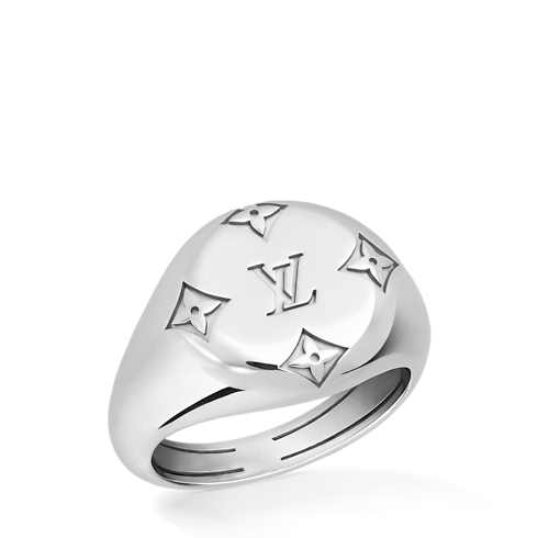 Les Gastons Vuitton Signet Ring, White Gold in Jewelry's Categories Rings collections by Louis Vuitton (Product zoom)