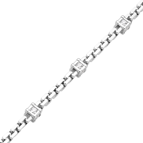 Les Gastons Vuitton Trunk Bracelet, White Gold and Diamonds in Jewelry's Categories Bracelets collections by Louis Vuitton (Product zoom)