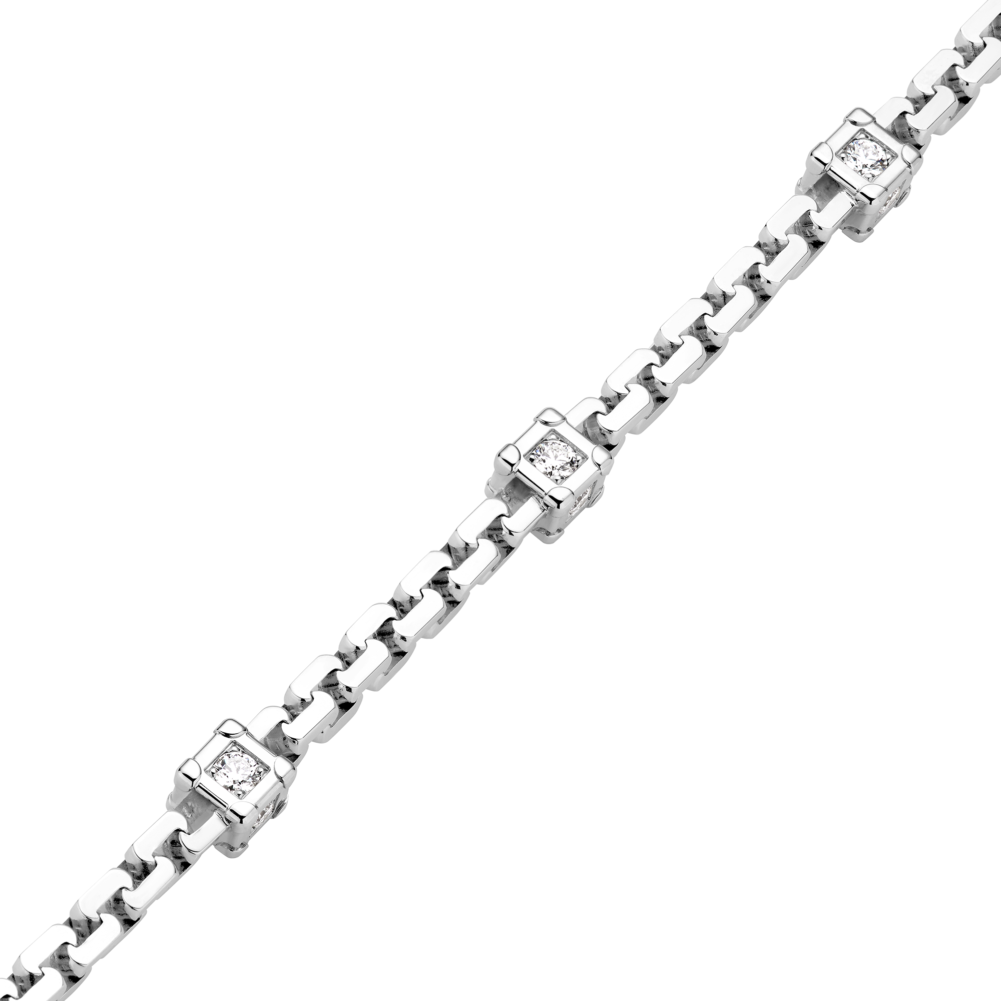 Les Gastons Vuitton Trunk Bracelet, White Gold and Diamonds  in Jewelry
