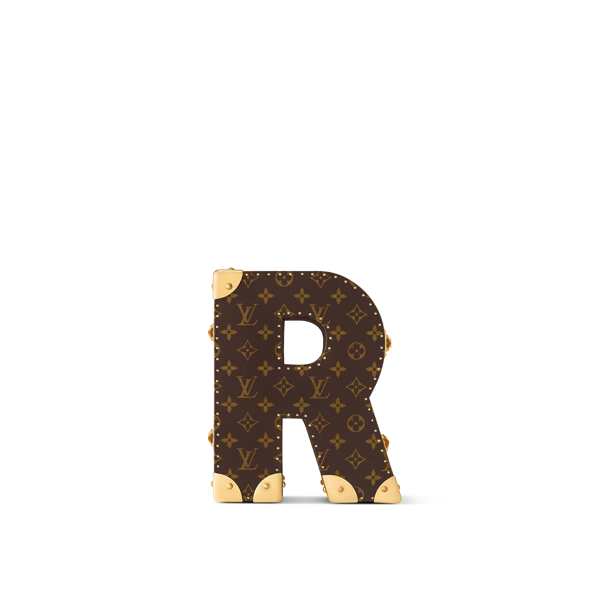 Letter Trunk R Monogram Canvas in Les Extraordinaires