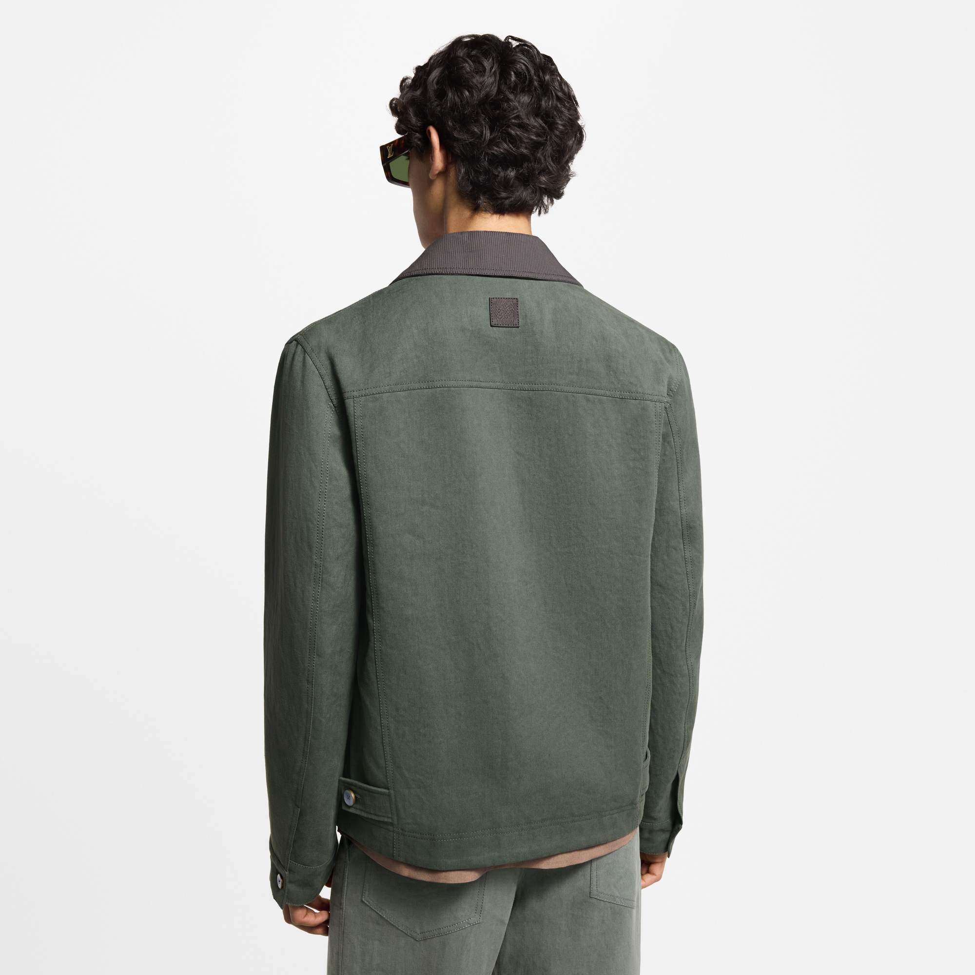 Light Linen Workwear Jacket  in Men