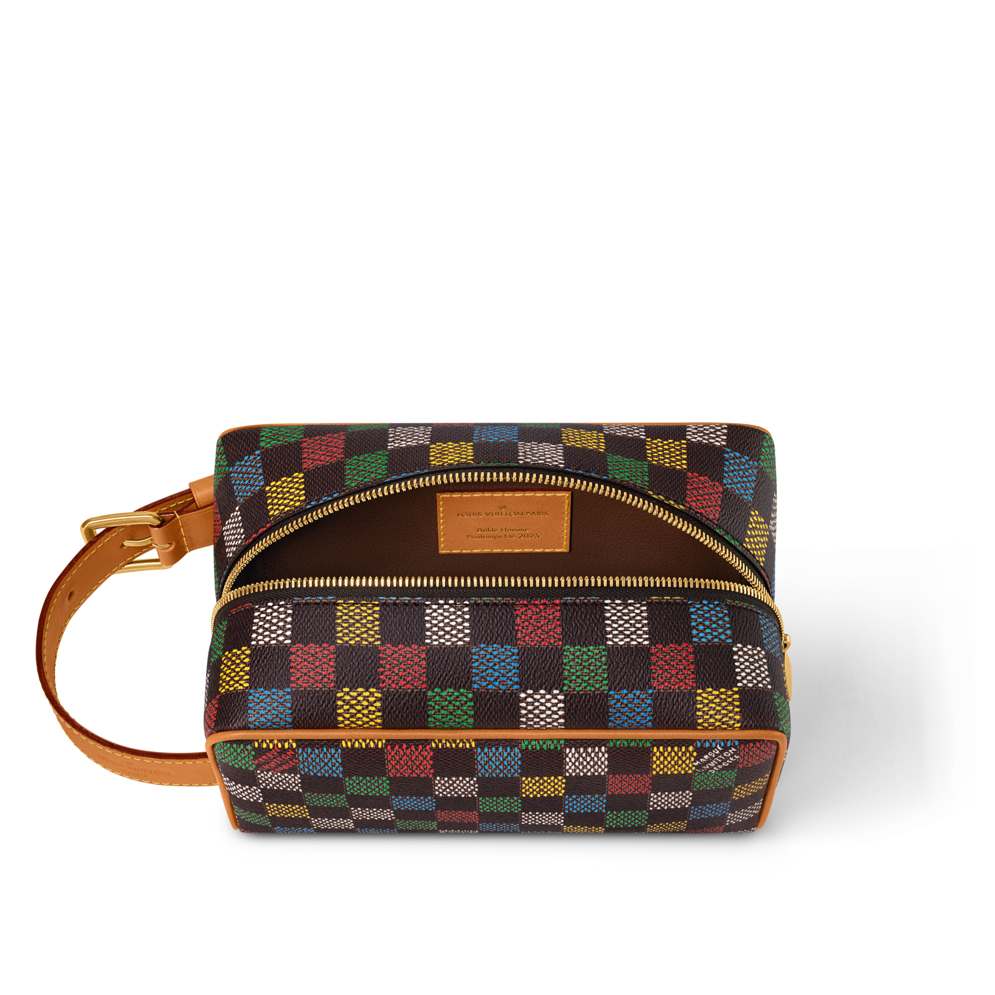 Locker Dopp Kit Damier Ebene Canvas in Men