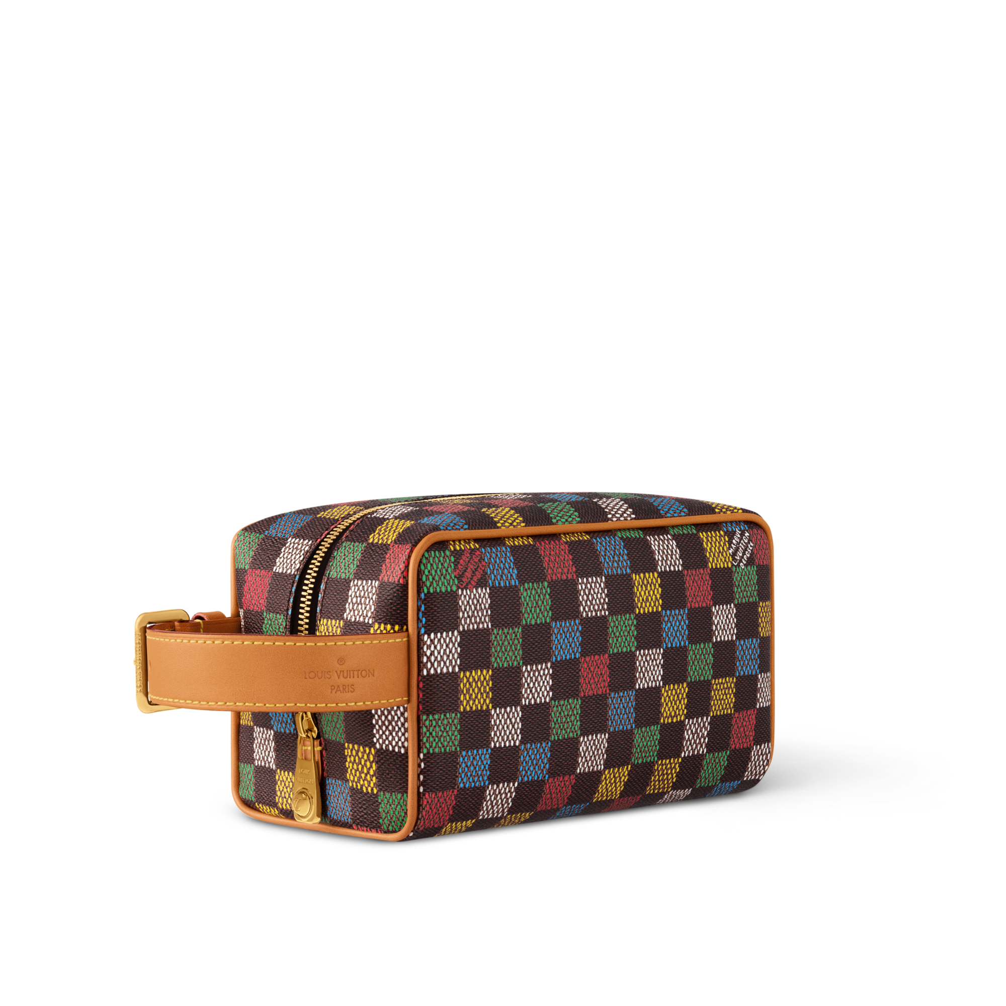 Locker Dopp Kit Damier Ebene Canvas in Men