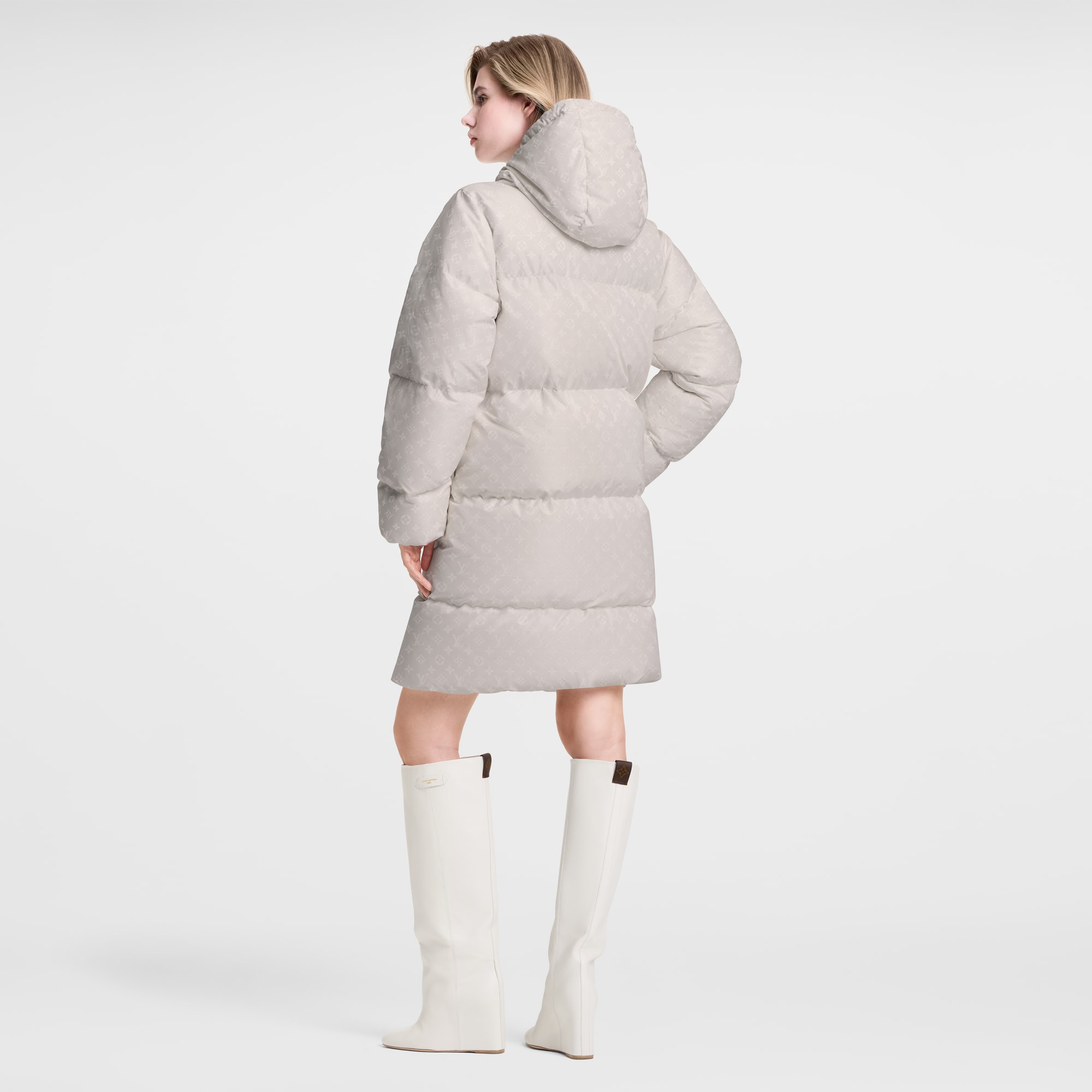 Long Monogram Puffer Jacket  in Women