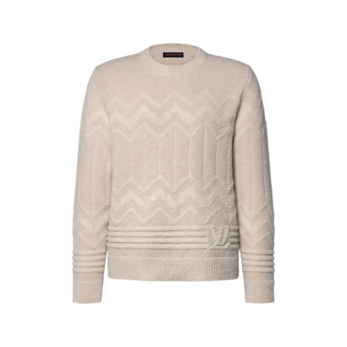 Long-Sleeved Jacquard Signature Pullover in Men's Ready-to-Wear All Ready-to-Wear collections by Louis Vuitton (Product zoom)