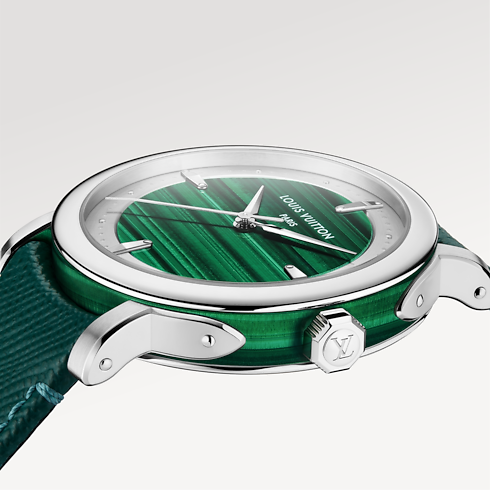 Louis Vuitton Escale, Automatic, 40mm, Platinum and malachite in Watches's Watches Collections Escale collections by Louis Vuitton (Product zoom)