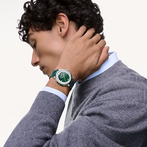 Louis Vuitton Escale, Automatic, 40mm, Platinum and malachite in Watches's Watches Collections Escale collections by Louis Vuitton (Product zoom)