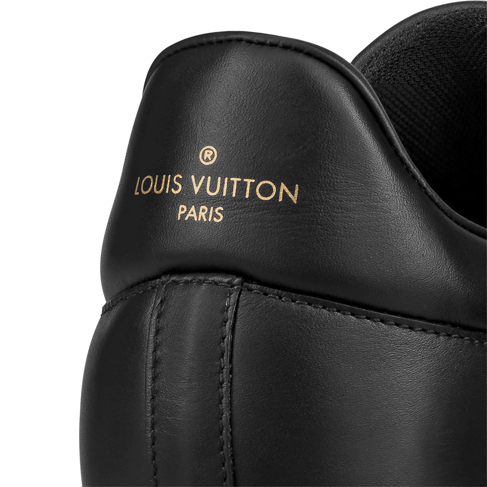 louis vuitton black leather shoes