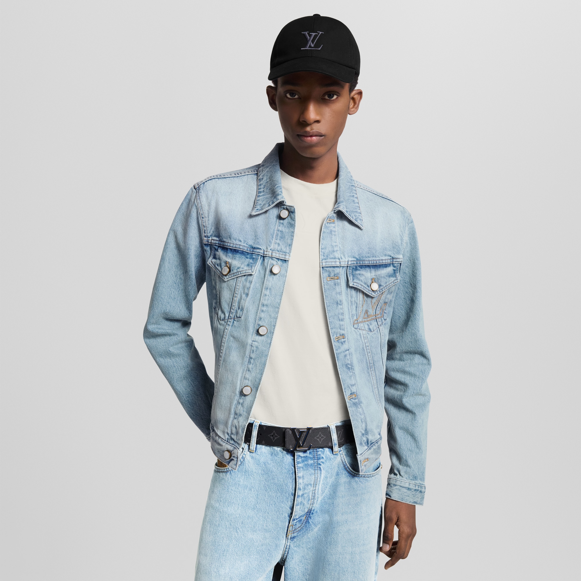 LV 3 Steps 40mm Reversible Belt  in Men