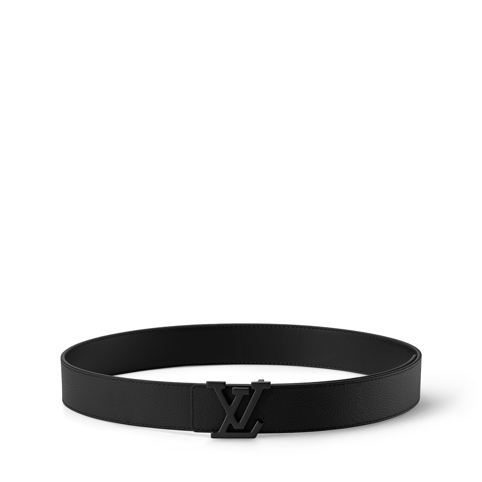 louis vuitton belt matte black