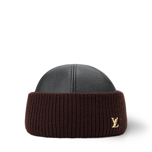 LV Artic Leather & Knit Beanie S00 in Women's Accessories Hats and Gloves collections by Louis Vuitton (Product zoom)