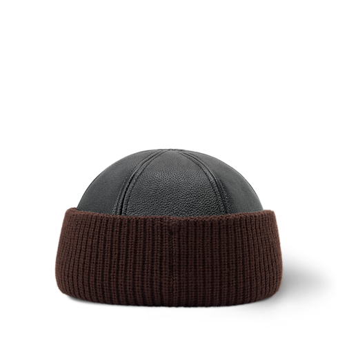 LV Artic Leather & Knit Beanie S00 in Women's Accessories Hats and Gloves collections by Louis Vuitton (Product zoom)
