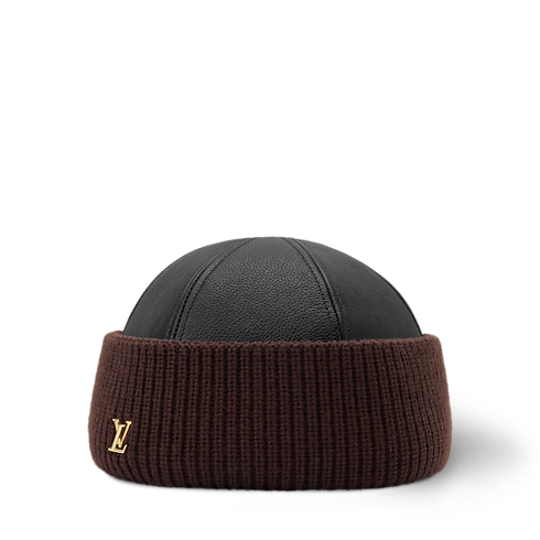 LV Artic Leather & Knit Beanie S00 in Women's Accessories Hats and Gloves collections by Louis Vuitton (Product zoom)