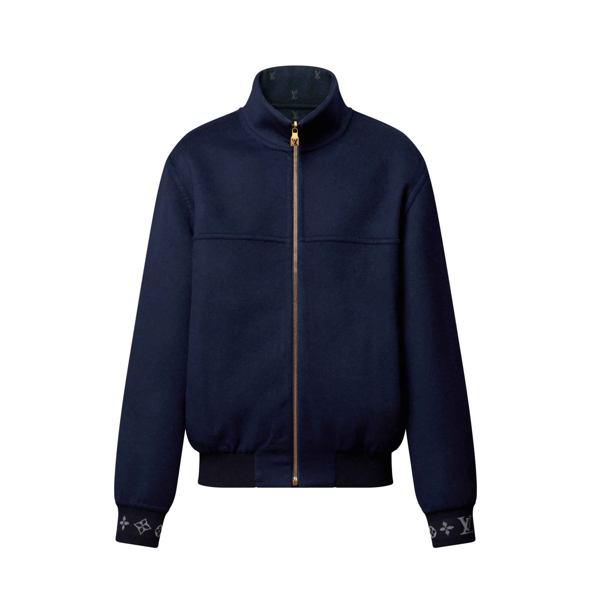 LV Blason Double Face Wool-Silk Blend Reversible Blouson  in Men