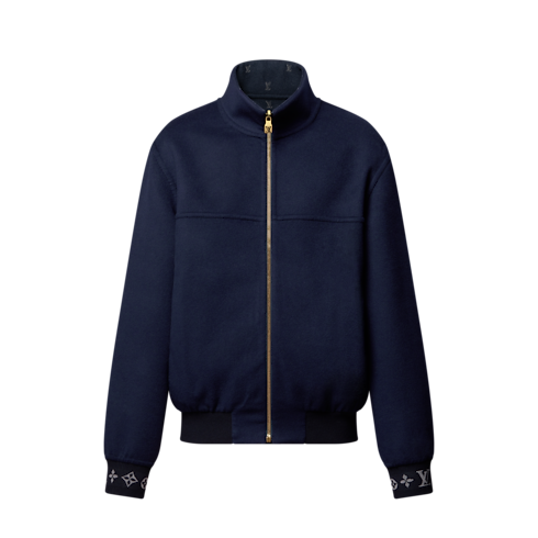 LV Blason Double Face Wool-Silk Blend Reversible Blouson in Men's Ready to Wear Outerwear and Coats collections by Louis Vuitton (Product zoom)