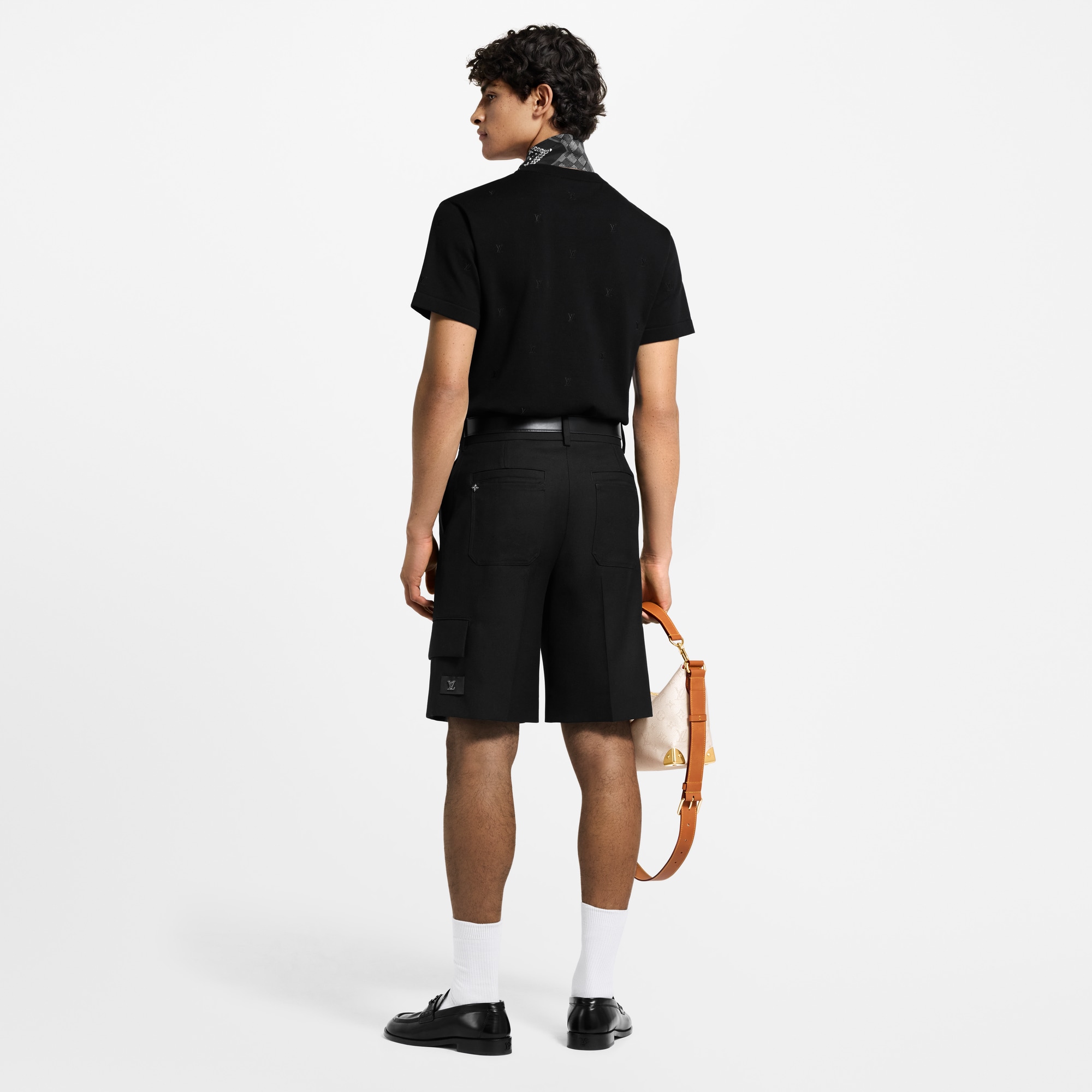 LV Blason Embroidered Short-Sleeved Crewneck  in Men