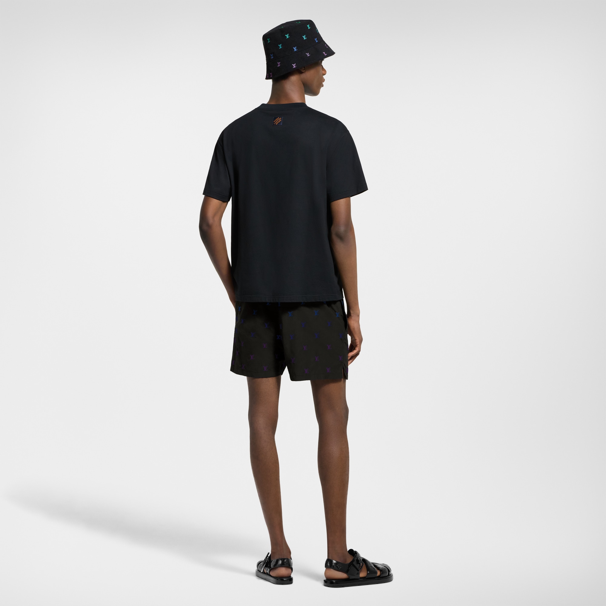 LV Blason Gradient Embroidered Swim Shorts  in Men