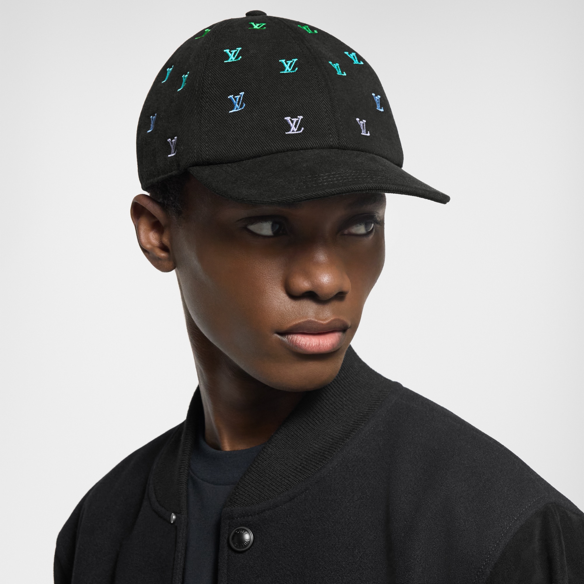 LV Blason Shading Denim Cap S00 in Men