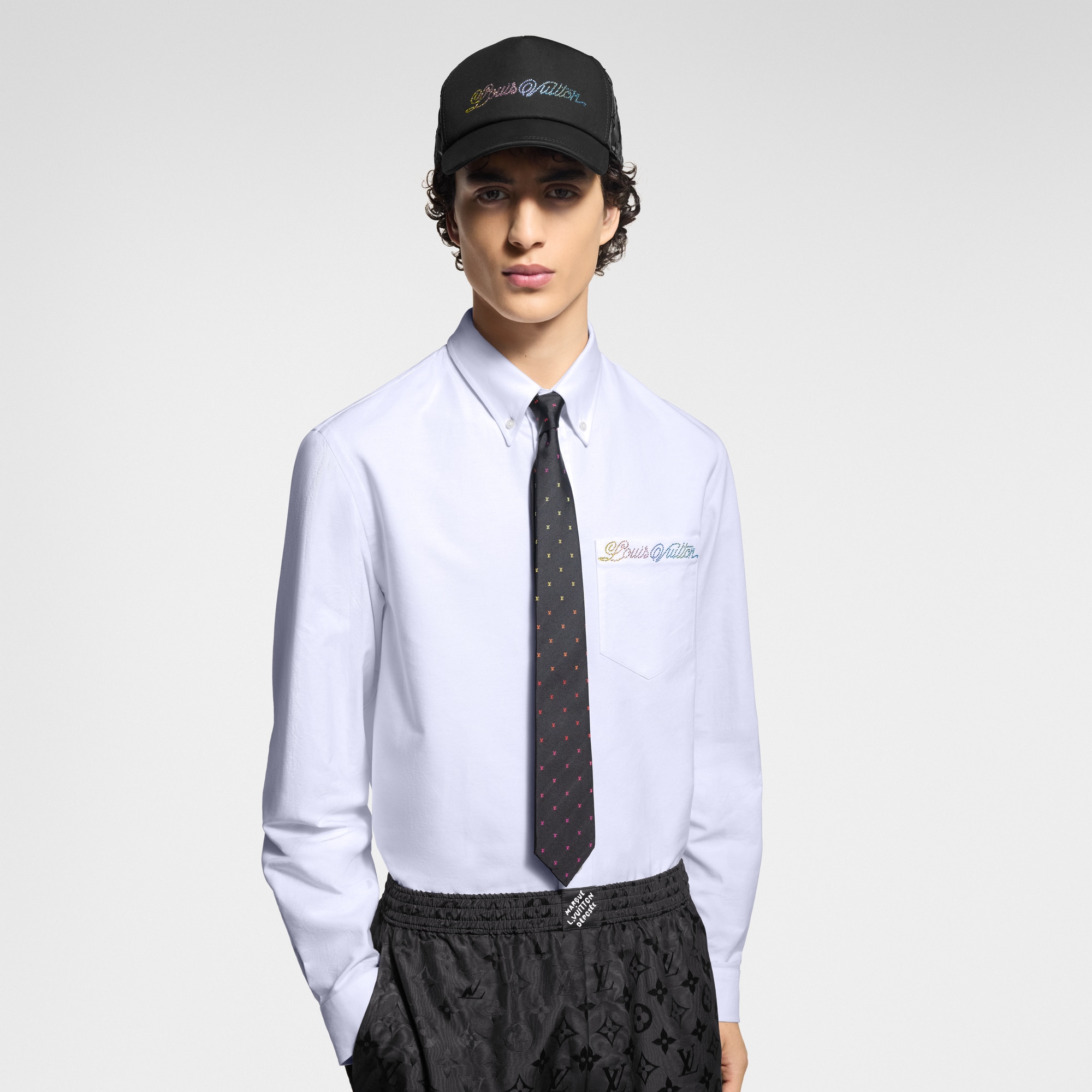 LV Blason Shading Tie S00 in Men