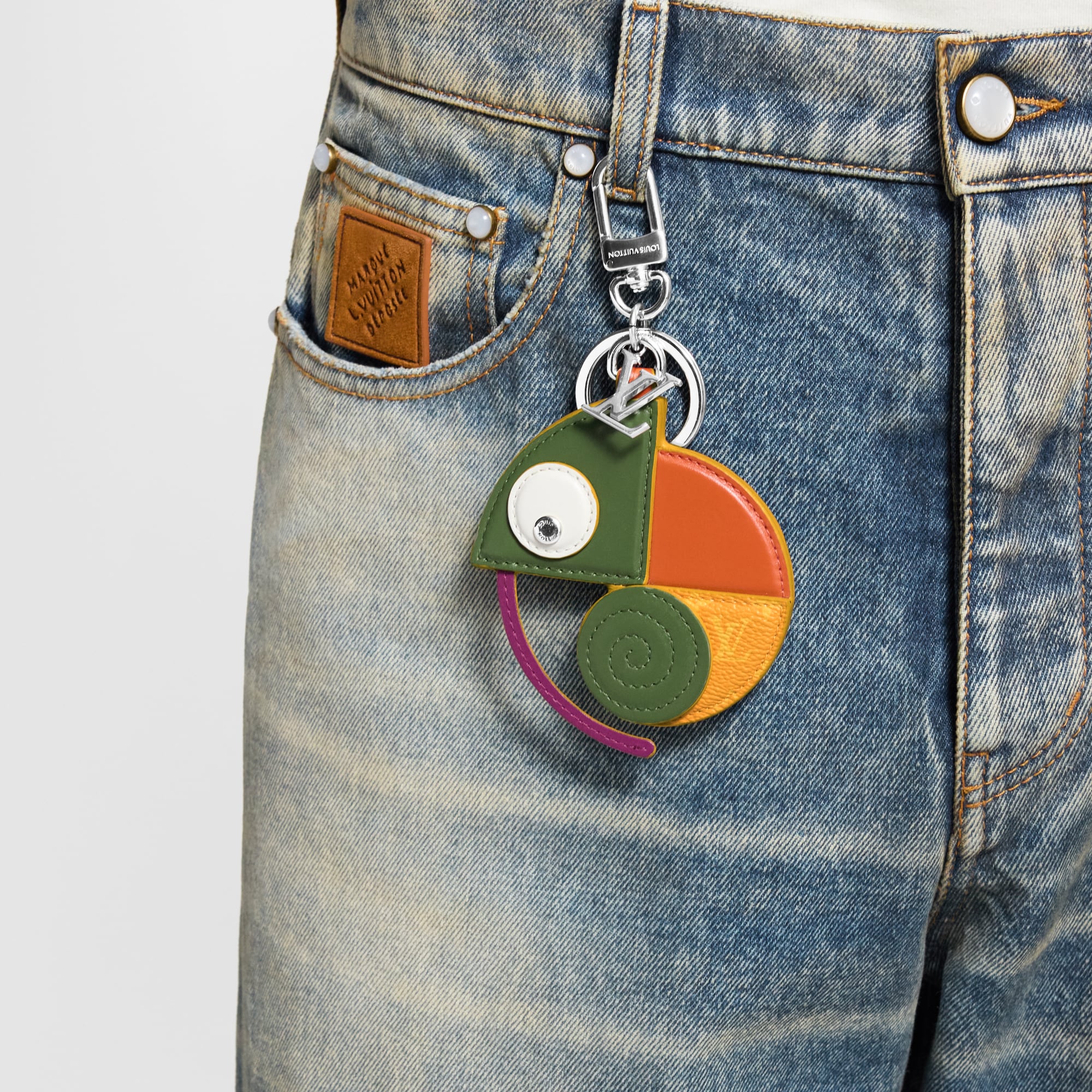 LV Chameleon Key Holder and Bag Charm S00 in Men