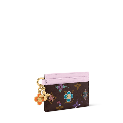 LV Charms Card Holder side view