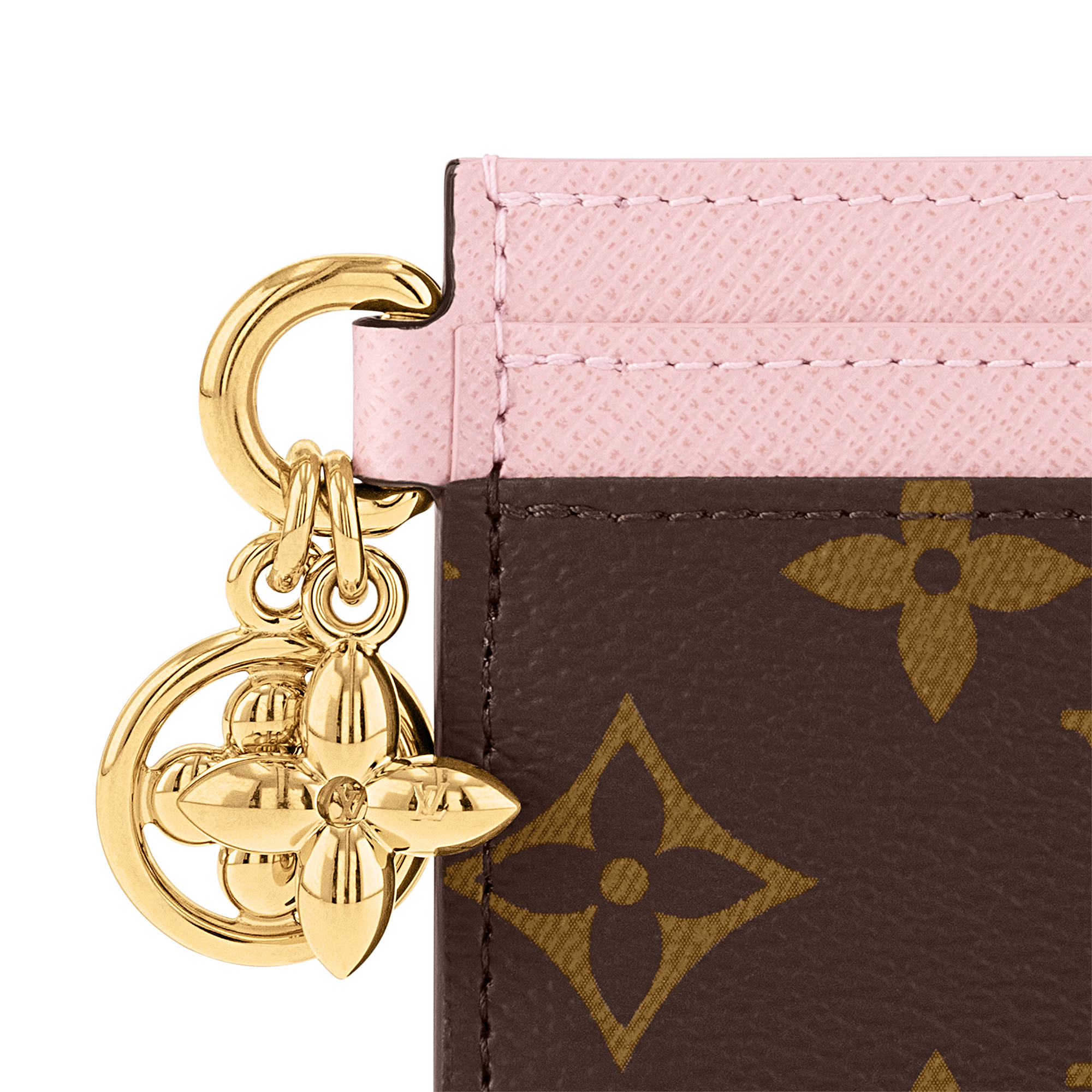 LV Charms Card Holder Monogram Canvas in Women