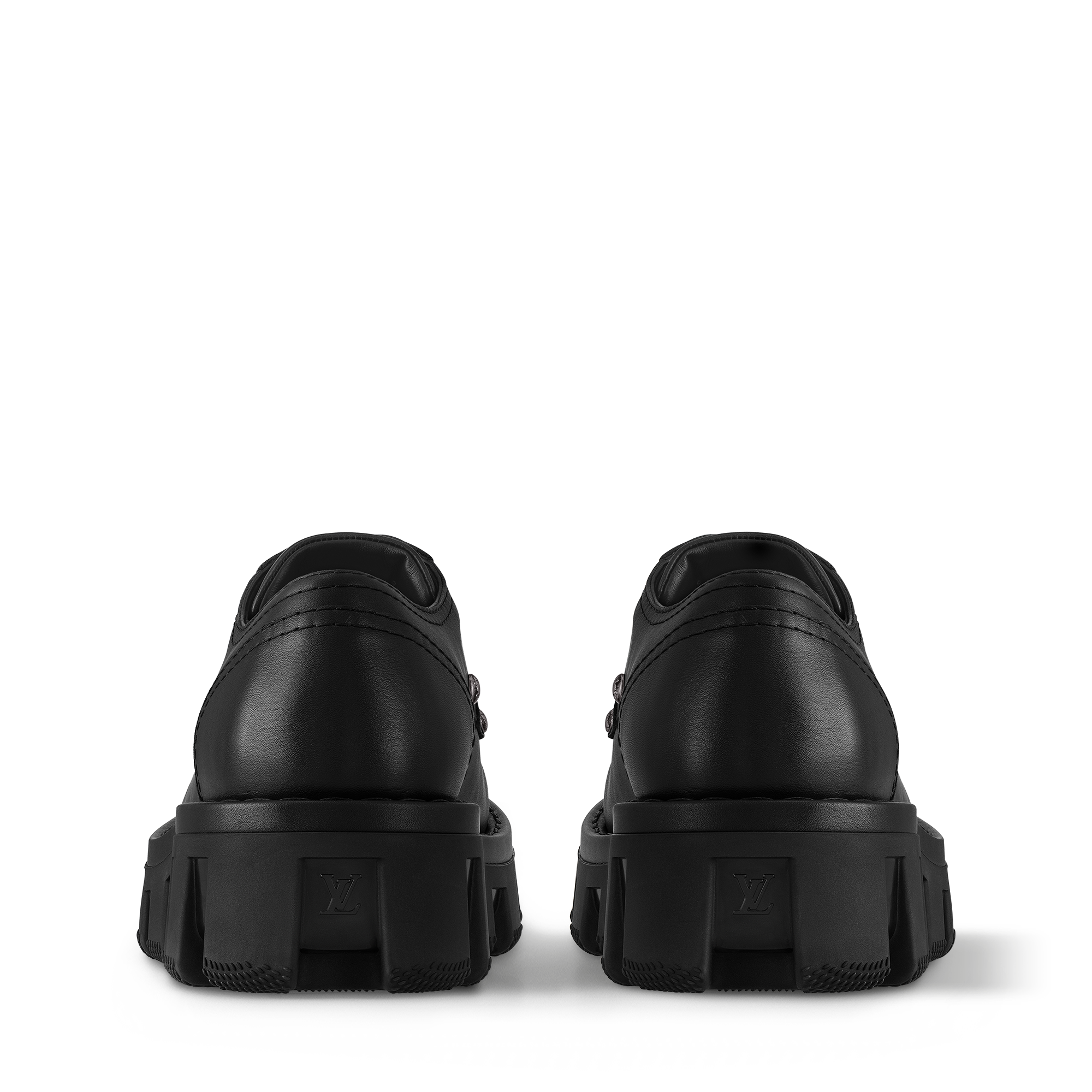 Louis Vuitton Black Checkered Leather Derbys LV Checker Derby - Shoes | LOUIS VUITTON main image 3