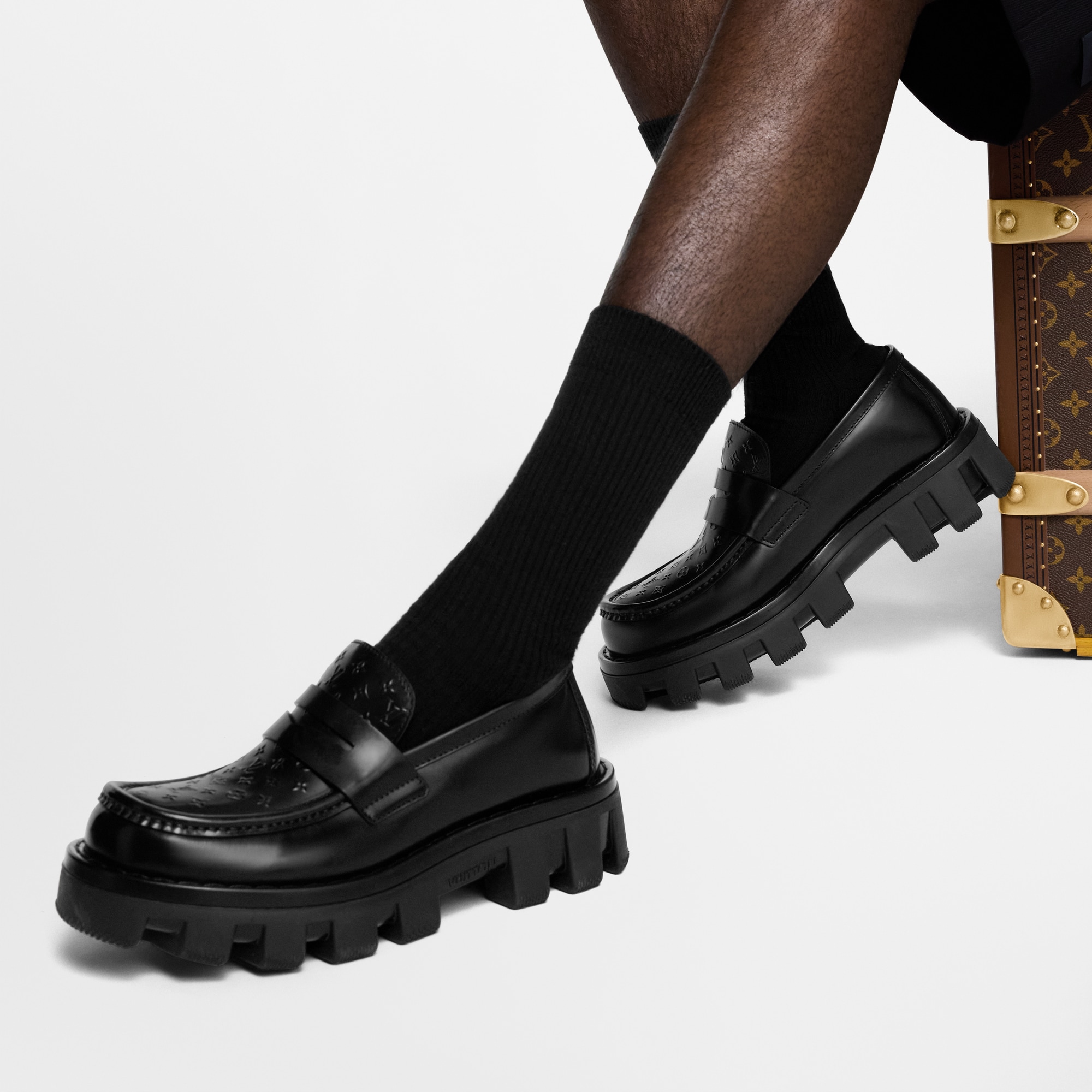 LV Checker Loafer  in Men