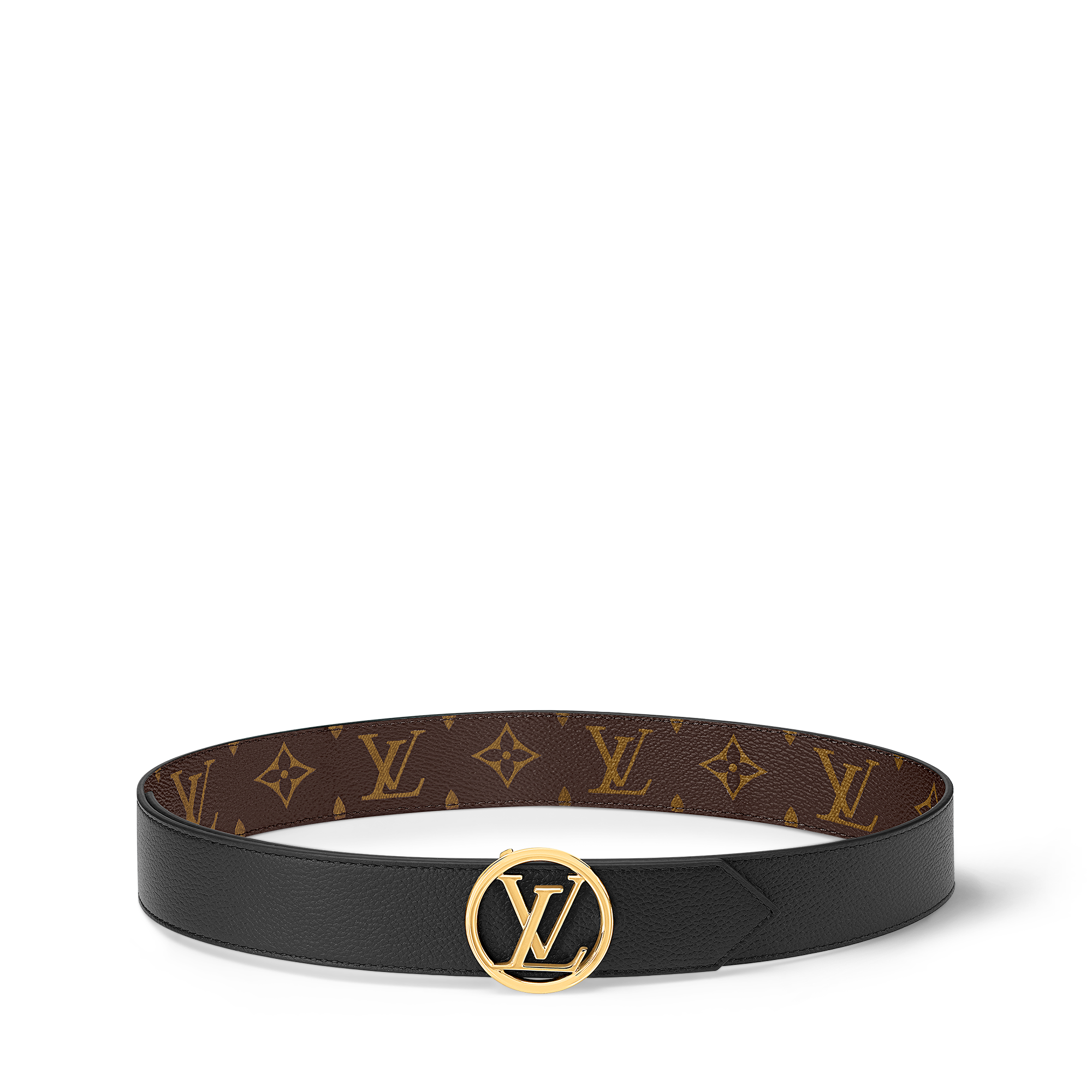 LV Circle 35mm Reversible Belt Monogram Canvas in Women