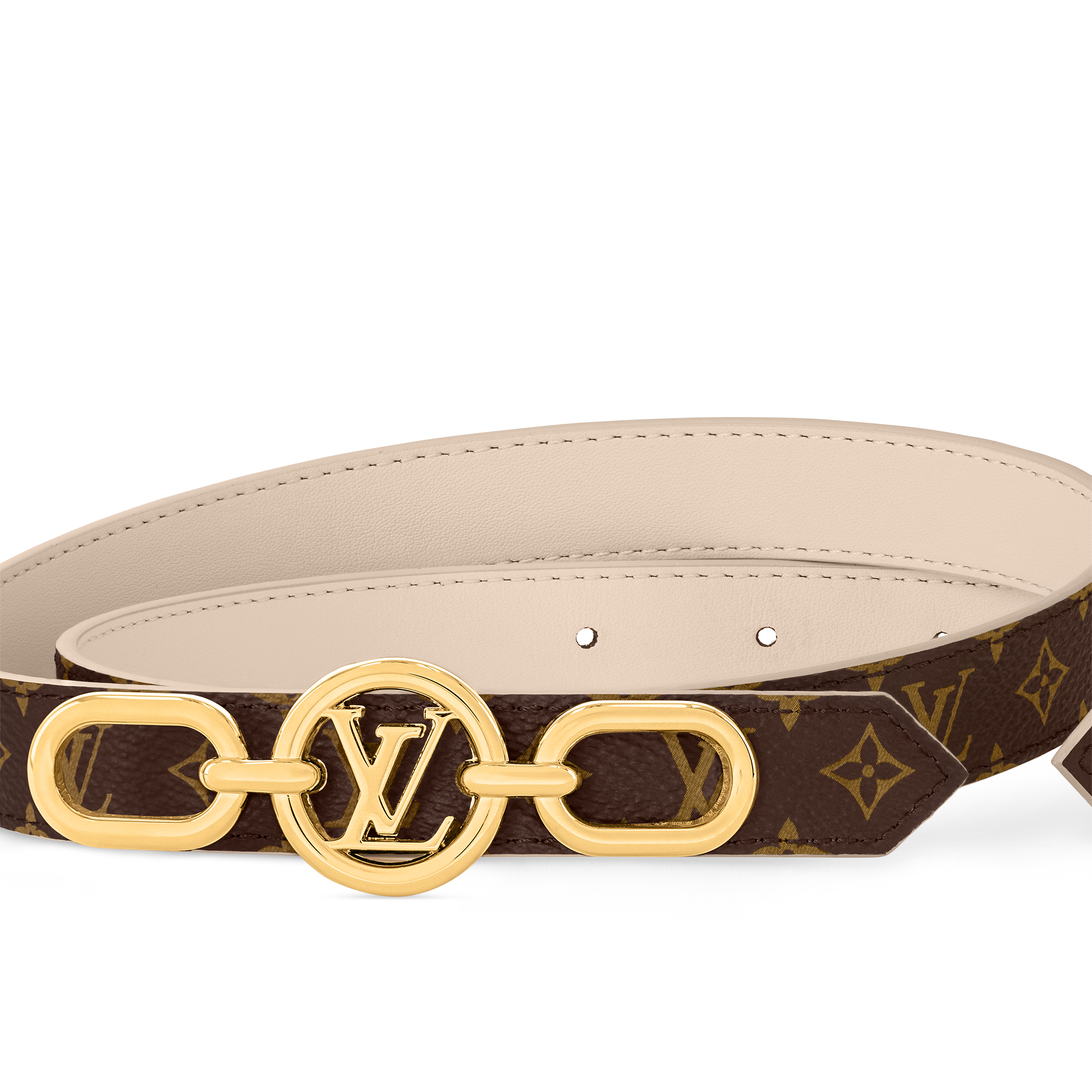LV Circle Prime 20mm Reversible Belt Monogram Canvas in Women