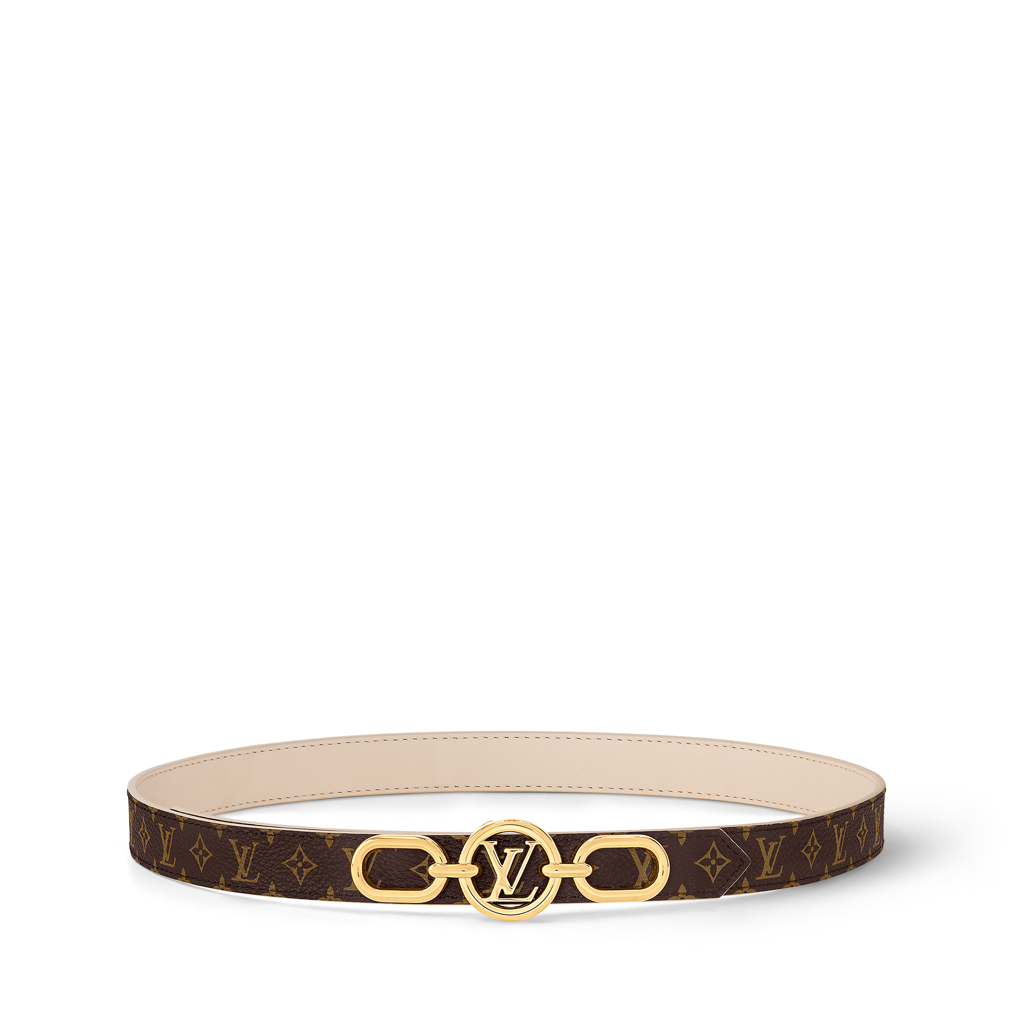 LV Circle Prime 20mm Reversible Belt Monogram Canvas in Women