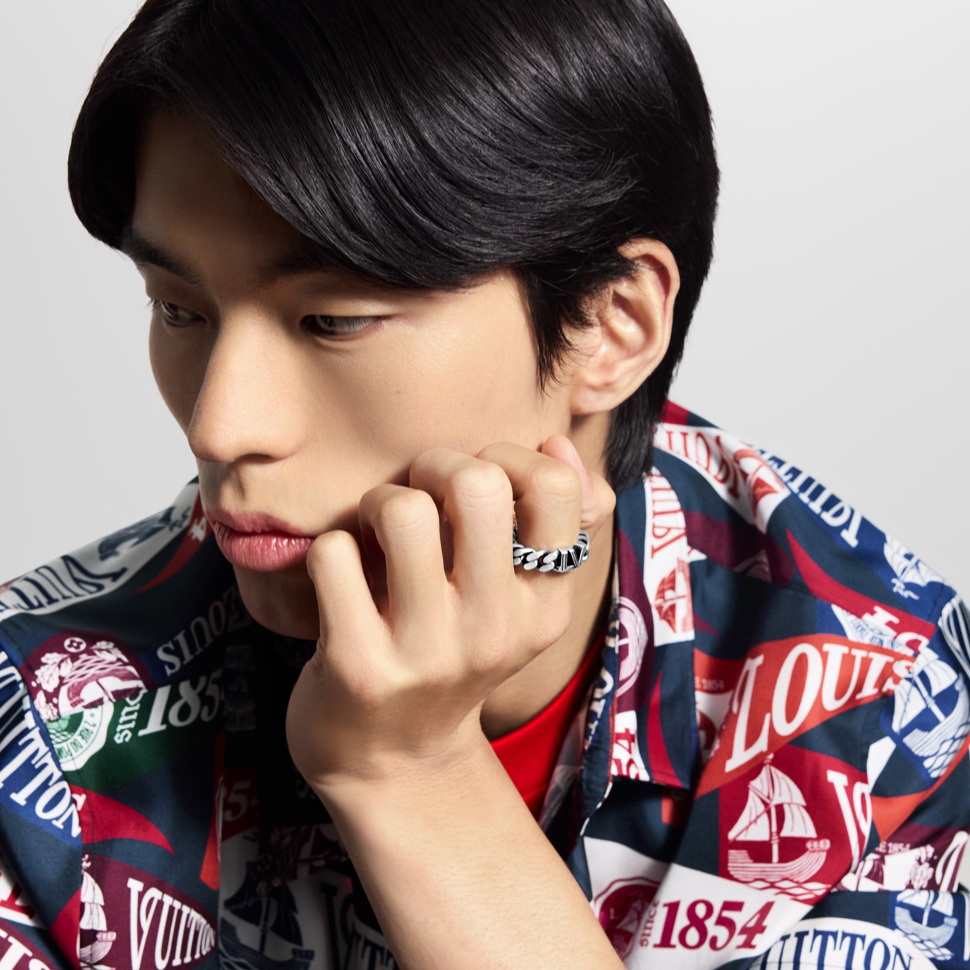 LV Club Chain Ring S00 in Men