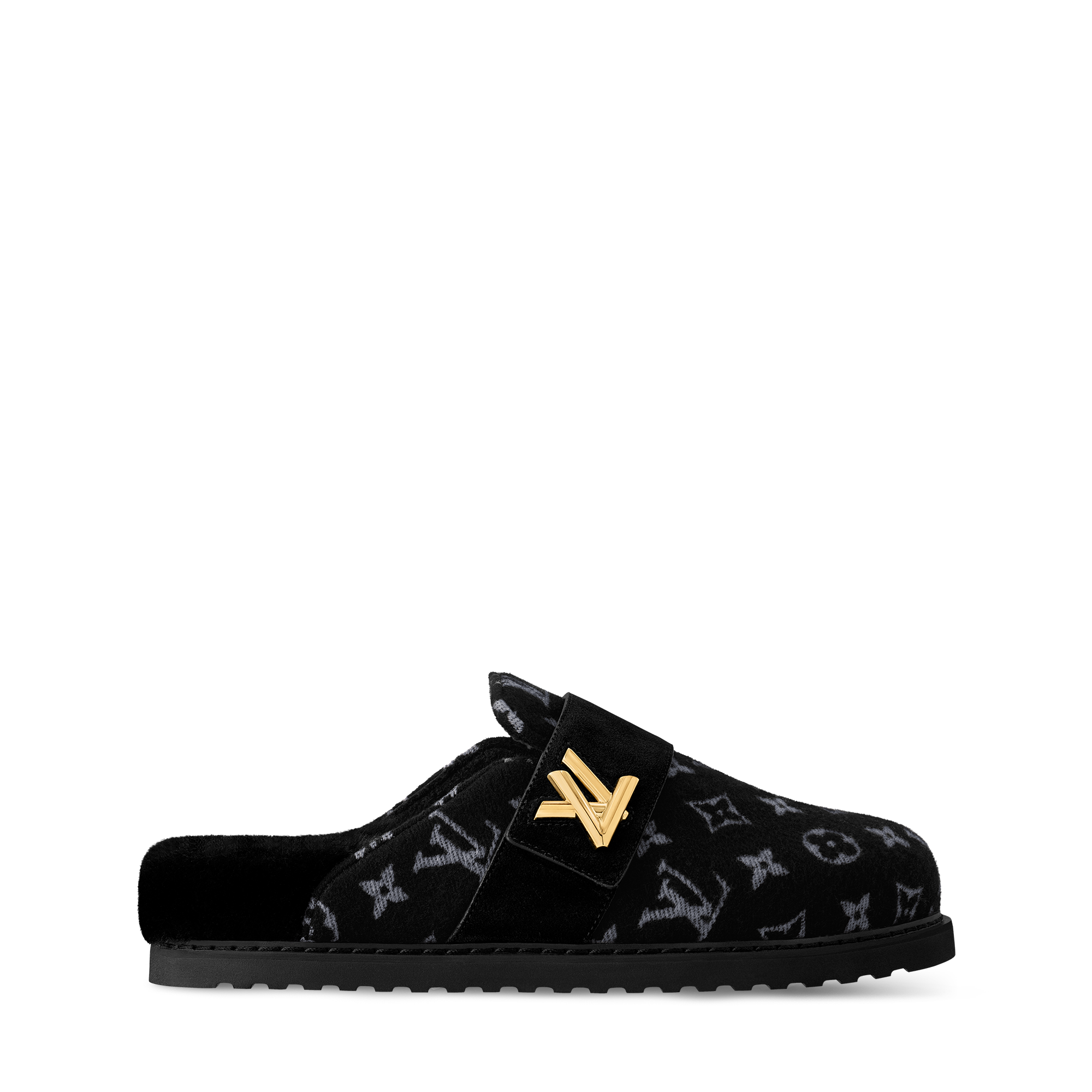 Christian Louis Vuitton, Kicko Flat Croatia Wax/Calf LV Cosy Flat Comfort Clog - Women - Shoes | LOUIS VUITTON ® main image 4