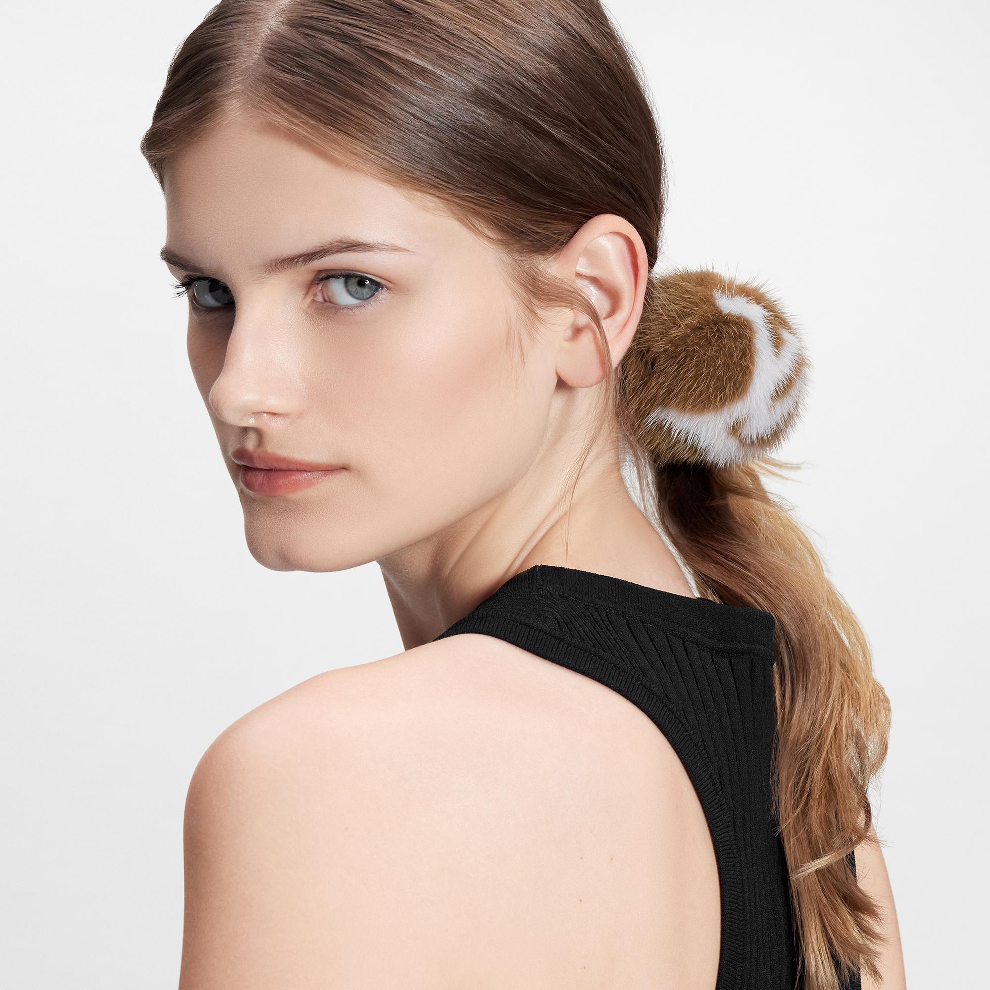 LV Cosy Mink Fur Elastic Scrunchie S00 in Women