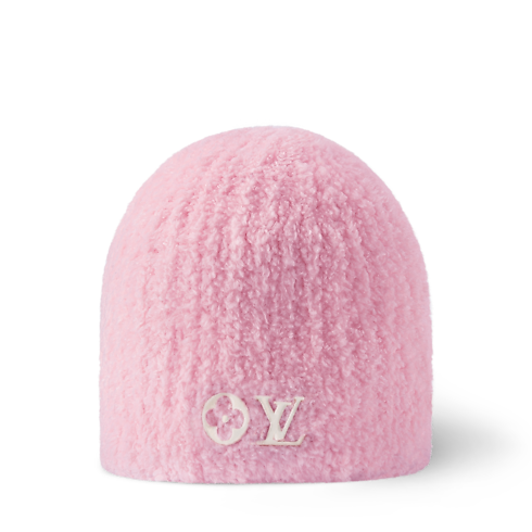 LV Cozy Beanie side view