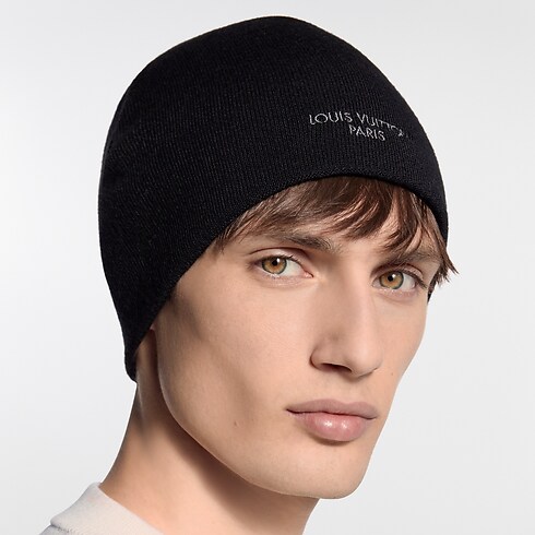 LV Crush Monogram Overlap Beanie S00 in Men's Accessories Hats, Beanies and Gloves collections by Louis Vuitton (Product zoom)