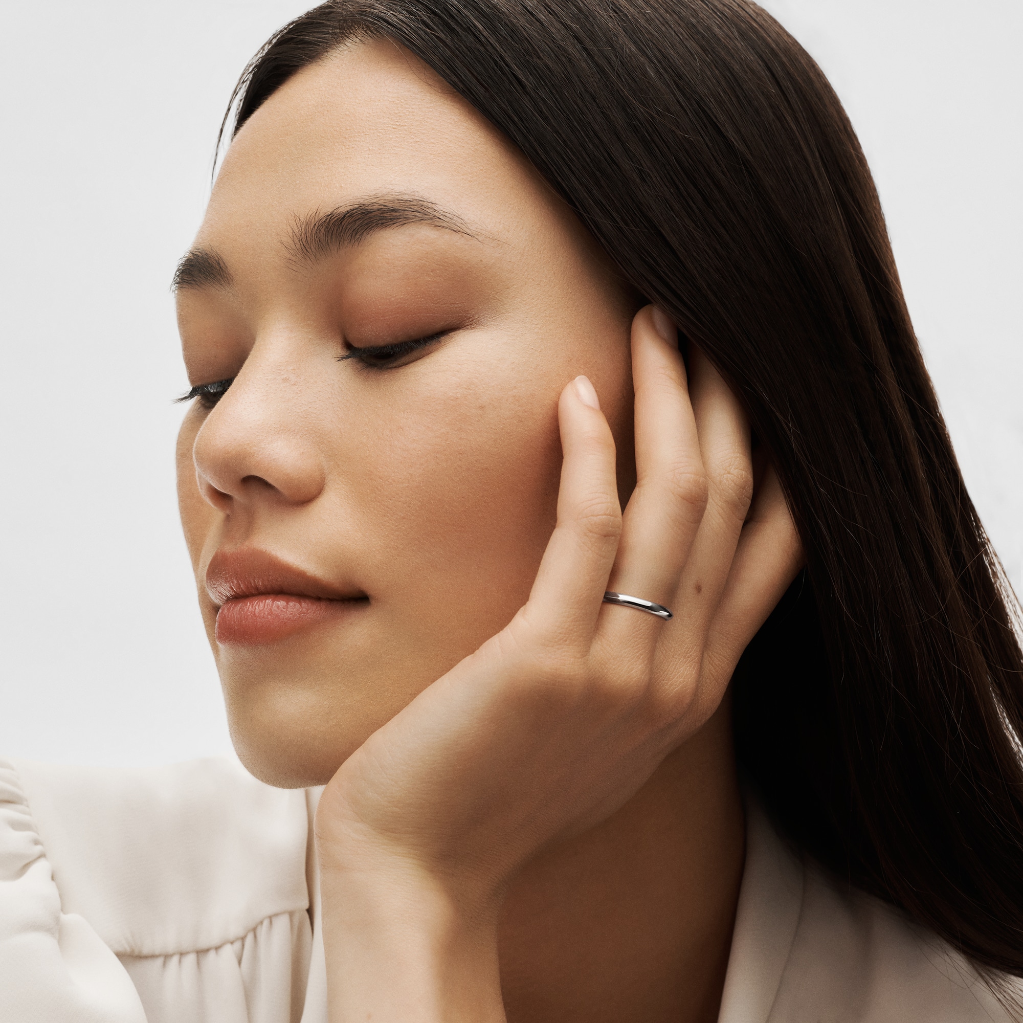 LV Diamonds 2.5mm Wedding Band, Platinum  in Jewelry