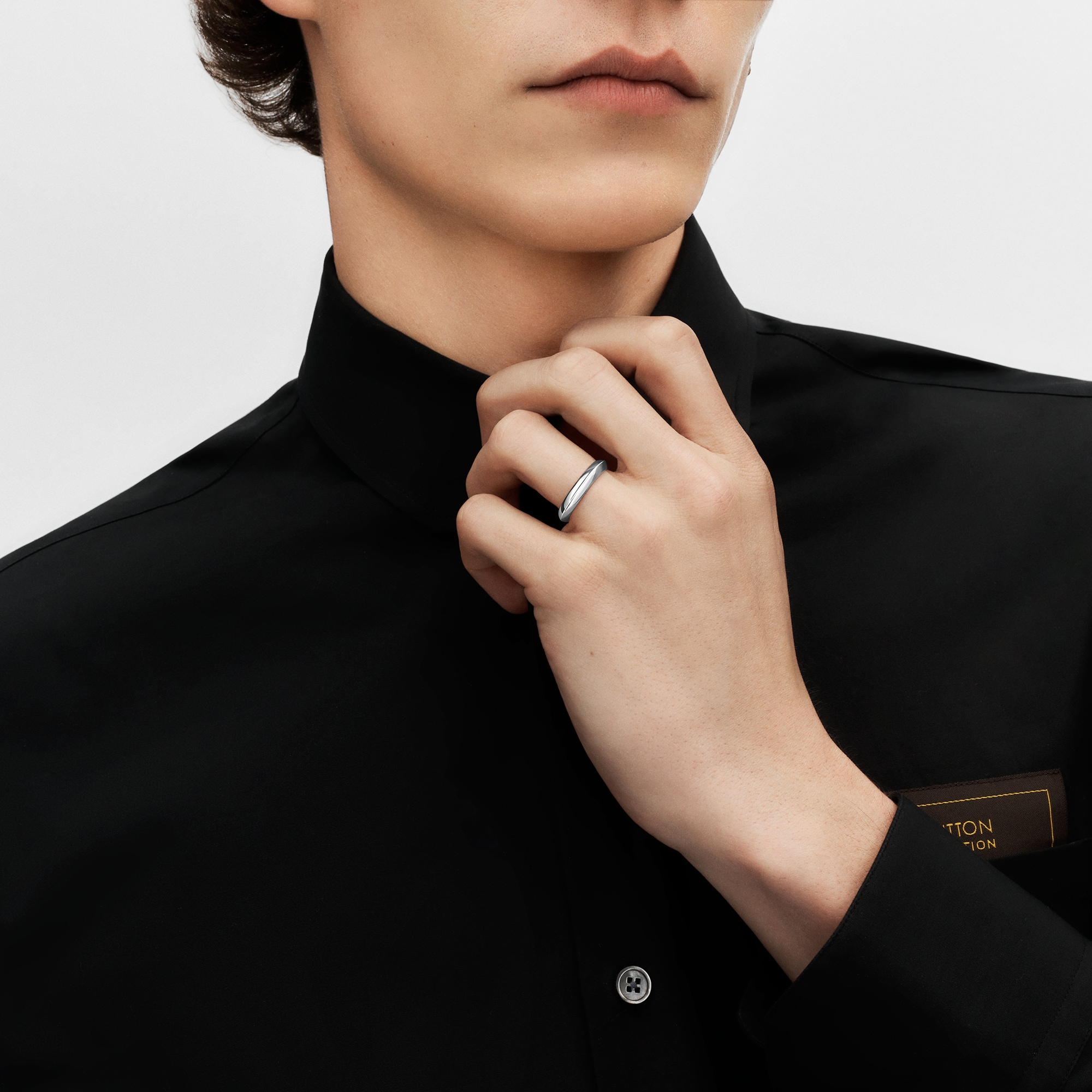 LV Diamonds 4mm Wedding Band, Platinum  in Jewelry