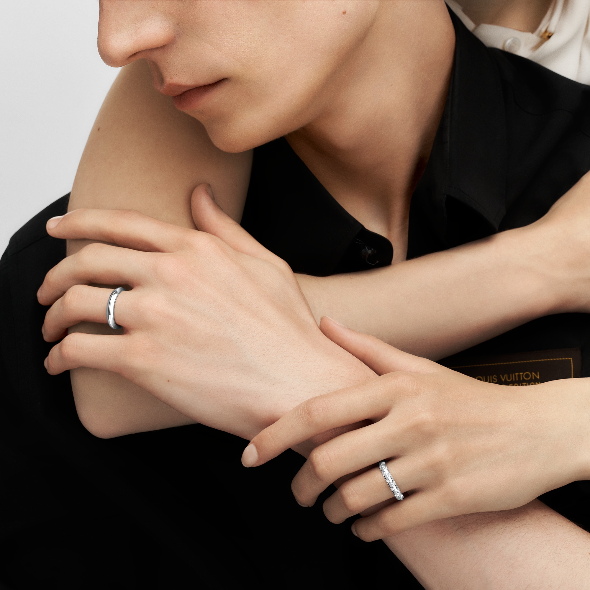 LV Diamonds 4mm Wedding Band, Platinum  in Jewelry