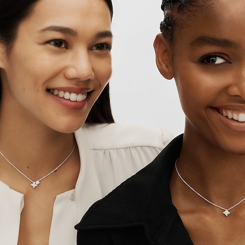 LV Diamonds Double Pendant, Round Brilliant cut in Jewelry's Collections LV Diamonds collections by Louis Vuitton (Product zoom)