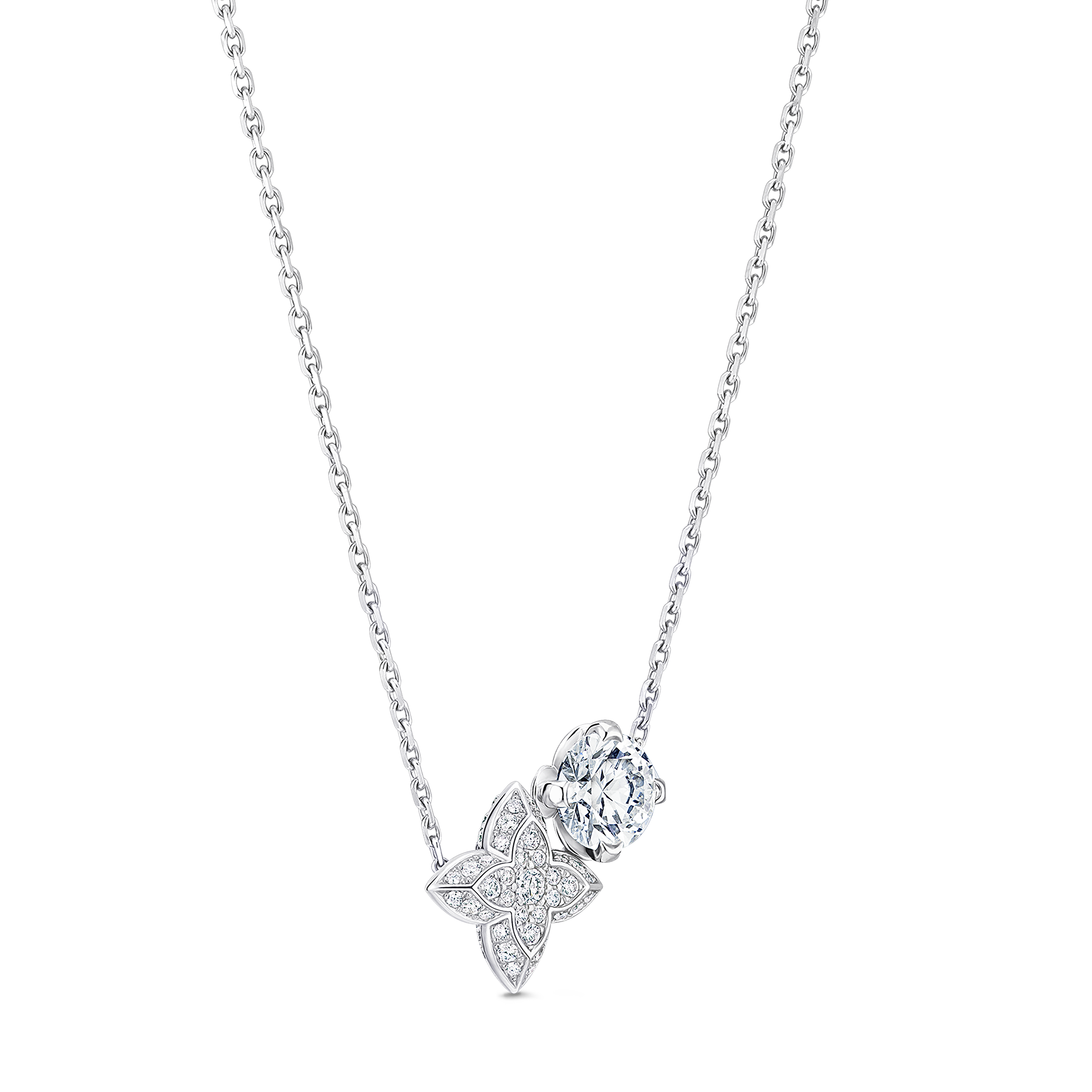 LV Diamonds Double Pendant, Round Brilliant cut  in Jewelry