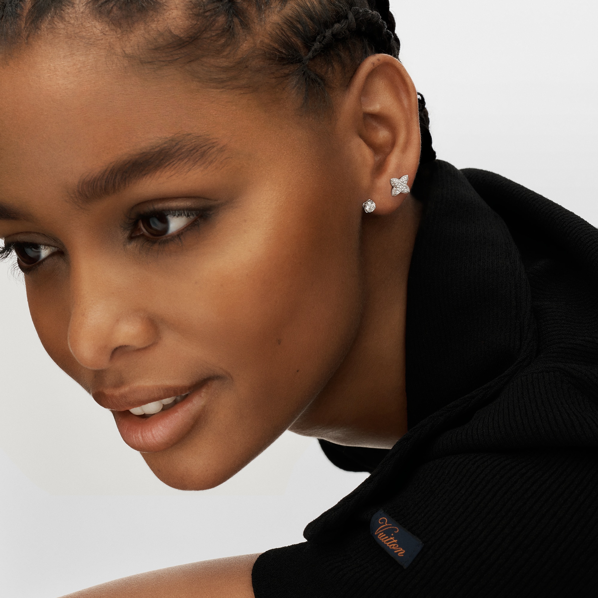 LV Diamonds Double Stud, Round Brilliant cut - per unit  in Jewelry